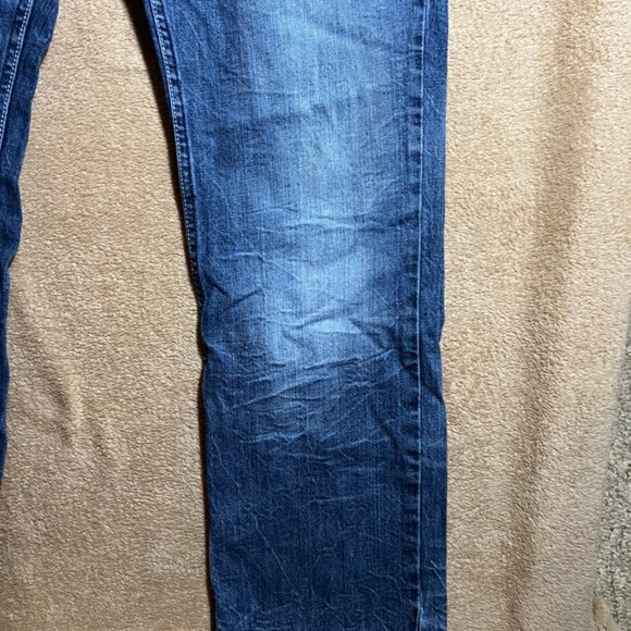 Ecko Unltd Jeans Men 32 Blue Denim White Wash Baggy‎ Hip Hop Skater Y2K Jeans - Picture 2 of 10